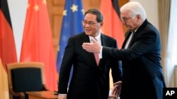 德國總統弗蘭克-瓦爾特·施泰因邁爾歡迎中國總理李強訪問柏林（2023年6月19日）