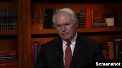 Ambasador SAD u Srbiji Kristofer Hil u Glasu Amerike, 6. jun 2024. (screenshot)