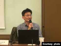 台湾中研院社会所研究员林宗弘（陈筠摄）