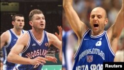 Žarko Paspalj i Saša Obradović u dresu reprezentacije Jugoslavije osvojili su ukupno 13 medalja na velikim takmičenjima (Foto: AFP/Reuters)