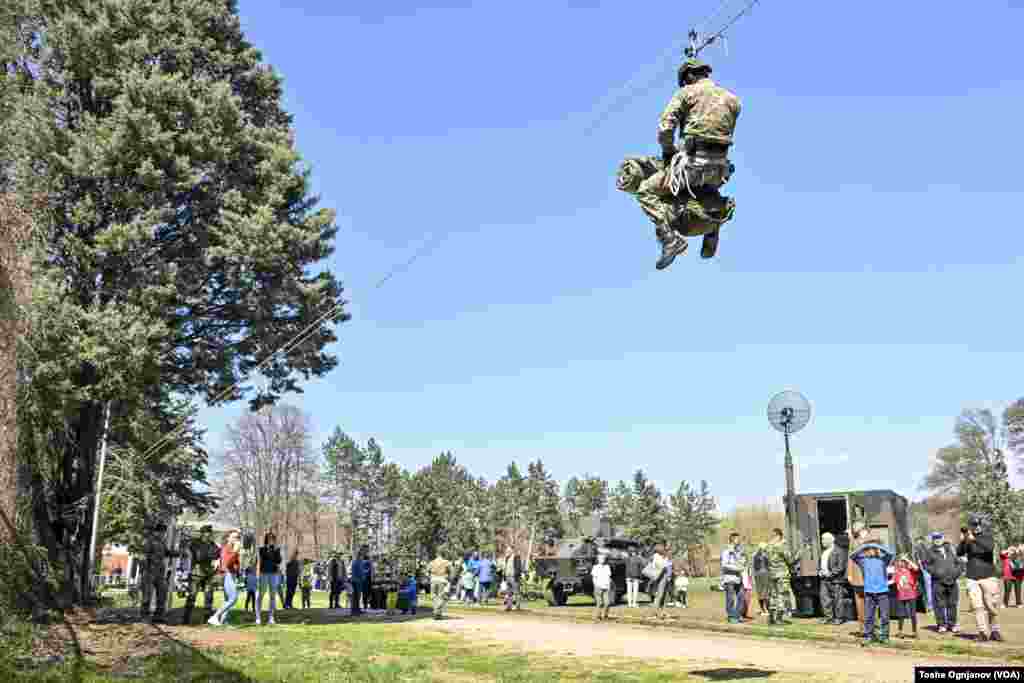  Отворен ден на македонската армија по повод 75 години НАТО и четири години членство во Алијансата. Армиски стадион во Скопје, 23.03.2024 &nbsp; 