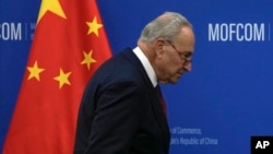 美国国会参议院多数党领袖查克·舒默在北京访问。（2023年10月9日）