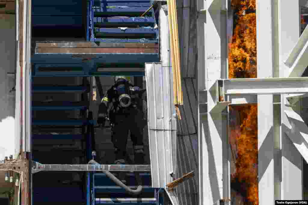 Universal hall in Skopje under fire / April 09, 2024, Skopje