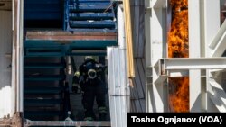 Се запали Универзална сала во Скопје