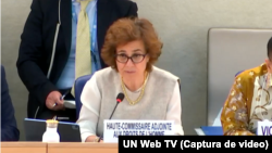 Nada Al-Nashif, Alta Comisionada adjunta para los DDHH de la Organización de Naciones Unidas (ACNUDH).