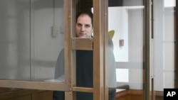 Evan Gerškovič u sudnici u Moskvi, 14. 12. 2023