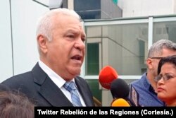 Candidato de la oposición a la primaria del 22 de octubre, Luis Baló Farías. [Tomado del Twitter de Rebelión de las Regiones]
