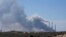 የሃይል ማመንጫ አካባቢ ጭስ ሲወጣ ይታያል፤ አሻከሎን፣ እስራኤል እአአ ጥቅምት 7/2023. 