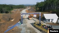 Kawasan inti pemerintahan ibu kota baru yang dikenal dengan Ibu Kota Negara Nusantara (IKN), di Sepaku, Kalimantan Timur, 8 Maret 2023. (Foto: REUTERS/Willy Kurniawan)
