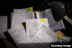 Lažirani dokumenti o zalaganju imovine firme „Club Aparthotel Vučko“ koji su predati IRB-u (Foto: CIN)