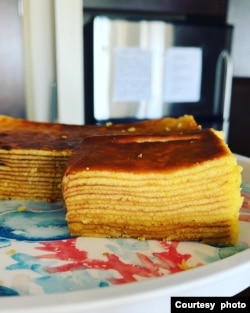 Lapis khas Bangka "Dapur Cinta" karya Novia Rahmi di Arlington, Virginia (dok: Novia Rahmi)