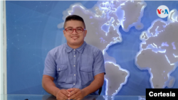 El periodista nicaragüense Victor Ticay fue arrestado el jueves de la Semana Santa, tras una cobertura a la Iglesia católica. Foto Cortesía 