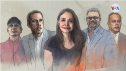 Candidatos opositores venezolanos a las elecciones primarias en 2023. 