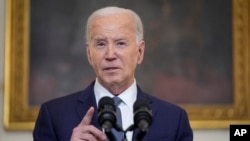 Presidenti Joe Biden duke folur në Shtëpinë e Bardhë, 31 maj 2024

