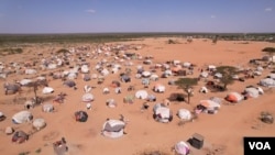 wakimbizi waliowasili katika kambi ya daadab. Picha VOA