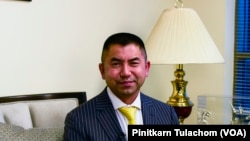 Deputy Commissioner of the Royal Thai Police, Pol. Gen. Surachate Hakparn talks with VOA Thai in Washington, DC. Feb 27, 2023.