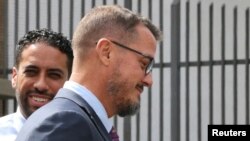 ARCHIVO - El exejecutivo de Odebrecht Jorge Barata, visto después de prestar testimonio ante fiscales peruanos sobre un escándalo de sobornos que ha sacudido a los niveles más altos de la clase política de Perú, en Curitiba, Brasil, el 26 de abril de 2019.