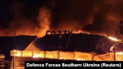 Požar u supermarketu u Odesi koji je izazvala ruska raketa