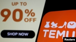 手機上Temu App和Temu的折扣廣告（2023年4月26日）