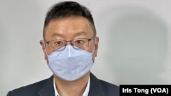 陳家洛表示，港府”行禮如儀”，反映威權政府的本質，不願意聽取民意。(美國之音湯惠芸)