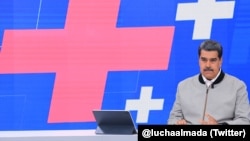 El presidente Nicolás Maduro durante el décimo segundo programa de "Con Maduro +" transmitido los lunes. 