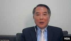 位於台北的政治大學國關中心研究員宋國誠(美國之音視頻採訪截圖)。