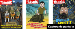 Otras portadas falsas de Titanic que han sido difundidas en redes sociales.