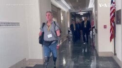 Американський ветеран на протезах просив законодавців США надати допомогу Києву. Відео
