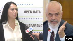 Aranita Brahaj e Open Data Albania dhe kryeministri Edi Rama