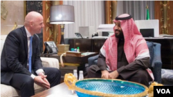 Bin Salman and Infantino