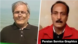 زرتشت احمدی راغب (راست) و رضا سلمان‌زاده