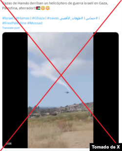 Captura de pantalla tomada de X.