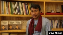 រូបឯកសារ៖ លោក កើត សារ៉ាយ ប្រធានសមាគមនិស្សិតបញ្ញវន្តខ្មែរ ថ្ងៃទី ១៩ ខែកក្កដា ឆ្នាំ២០២៣។ (ស៊ុន ណារិន/វីអូអេ)
