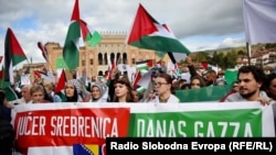 Podrška Palestincima, Sarajevo, 22. oktobar 2023.