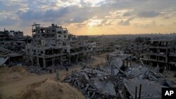 Arhiv - Ovako je izgledala Gaza nakon prethodnog sukoba Hamasa i Izraelske vojske 2014. (Foto: AP/Adel Hana)