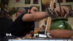 Şêwekarekî Zaxoyî Dijwariya Jiyana Xelkê Bi Hunerê Nîşan Dide