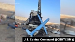 موشک کروز طراحی ایران، کشف‌شده در عراق - برگرفته از صفحه ایکس سنتکام