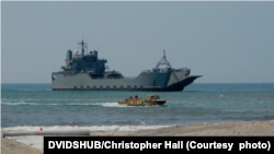 یک کشتی نظامی امریکا