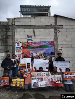 Tuntutan keadilan dalam kasus mutilasi Mimika juga disuarakan mahasiswa di Manado, Malang, Jakarta, dan Salatiga. (Foto: Courtesy/Mahasiswa Nduga)