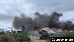 တောင်သာမြို့နယ်တိုက်ပွဲမြင်ကွင်း။ (သြဂုတ်လ ၁၉၊ Crd: မြင်းခြံခရိုင် တပ်ရင်း (၃))
