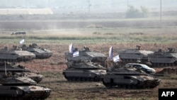 Իսրաելական բանակի զինտեխնիկան Գազայի սահմանին