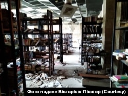 Маріупольська центральна публічна бібліотека ім. В. Г. Короленка після захоплення міста росіянами