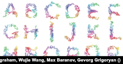 پروتئین‌هایی که توسط هوش مصنوعی طراحی شده‌اند تا شبیه حروف الفبای انگلیسی باشند