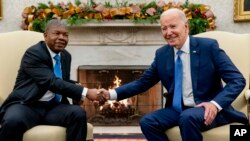 Rais Joe Biden akikutana na Rais wa Angola Joao Manuel Lourenco White House, Novemba 30, 2023. Picha ya AP