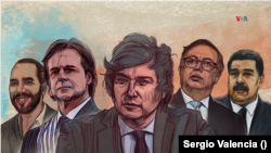¿Quiénes serán los aliados y adversarios políticos de Javier Milei en América? Ilustración: Sergio Valencia 
