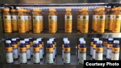 Minuman botol Good Vibes Society tersedia di sekitar 30 supermarket di wilayah California (dok: Agung Wimboprasetyo)