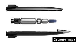 This image shows an example of the SpinLaunch launch vehicles used to deploy satellites to space. (Image Credit: SpinLaunch)