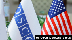 ԵԱՀԿ-ի ու ԱՄՆ-ի դրոշները