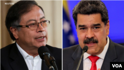 En esta composición fotográfica de izquierda a derecha, el presidente de Colombia Gustavo Petro seguido del mandatario de Venezuela Nicolás Maduro, quienes han anunciado su encuentro en Caracas, Venezuela para el 1 de noviembre de 2022