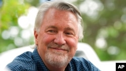 FILE - Republican Joe O'Dea talks during a campaign appearance in Littleton, Colo., June 9, 2022. O'Dea, a supporter of abortion rights, defeated state Rep. Ron Hanks, an abortion-rights opponent, in the Republicans' U.S. Senate primary on June 28.